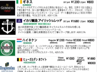 レギュラー樽生ビール